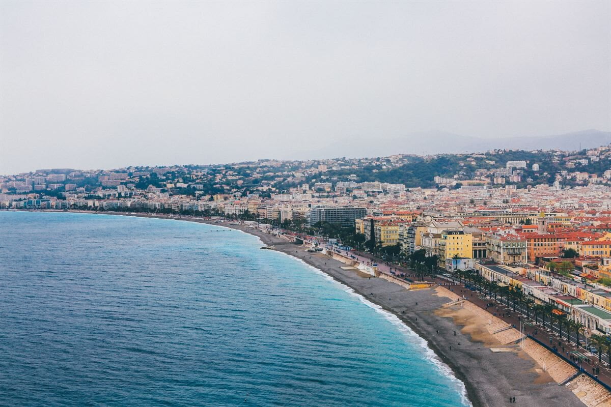 Baie des Anges et promenade des Anglais à Nice